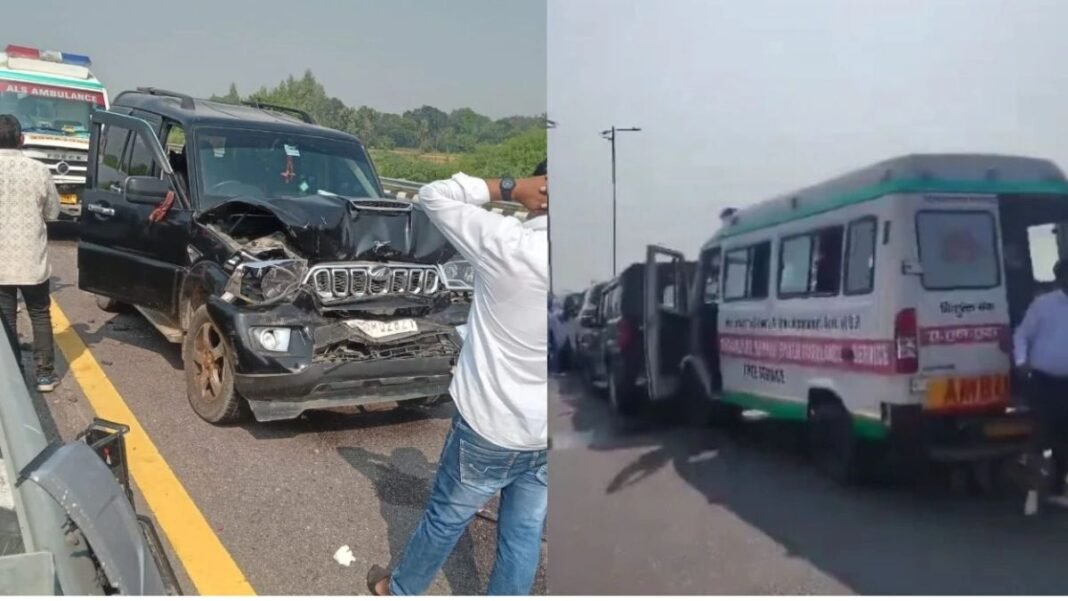 पूर्वांचल एक्सप्रेसवे पर खौफनाक मंजर: धड़ाधड़ आपस में टकराईं राहुल गांधी के काफिले की गाड़ियां, उड़ गए परखच्चे; बाल-बाल बचे नेता प्रतिपक्ष! राहुल गांधी