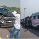 पूर्वांचल एक्सप्रेसवे पर खौफनाक मंजर: धड़ाधड़ आपस में टकराईं राहुल गांधी के काफिले की गाड़ियां, उड़ गए परखच्चे; बाल-बाल बचे नेता प्रतिपक्ष! राहुल गांधी